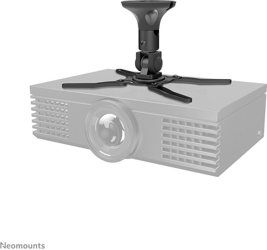 Projector plafondsteun NewStar BEAMER-C50 zwart, verstelbaar, kantelbaar, voor beamers tot 10 kg, universeel montage