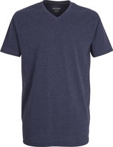 Ceceba heren T-shirt V-hals (1-pack) - blauw - Maat: 7XL