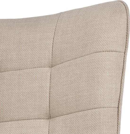 Fauteuil Tissu Beige - 77x89,5x99cm - Vera - Giga Living