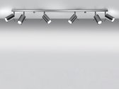 LED Plafondspot chrome RING - 6 x GU10 aansluiting