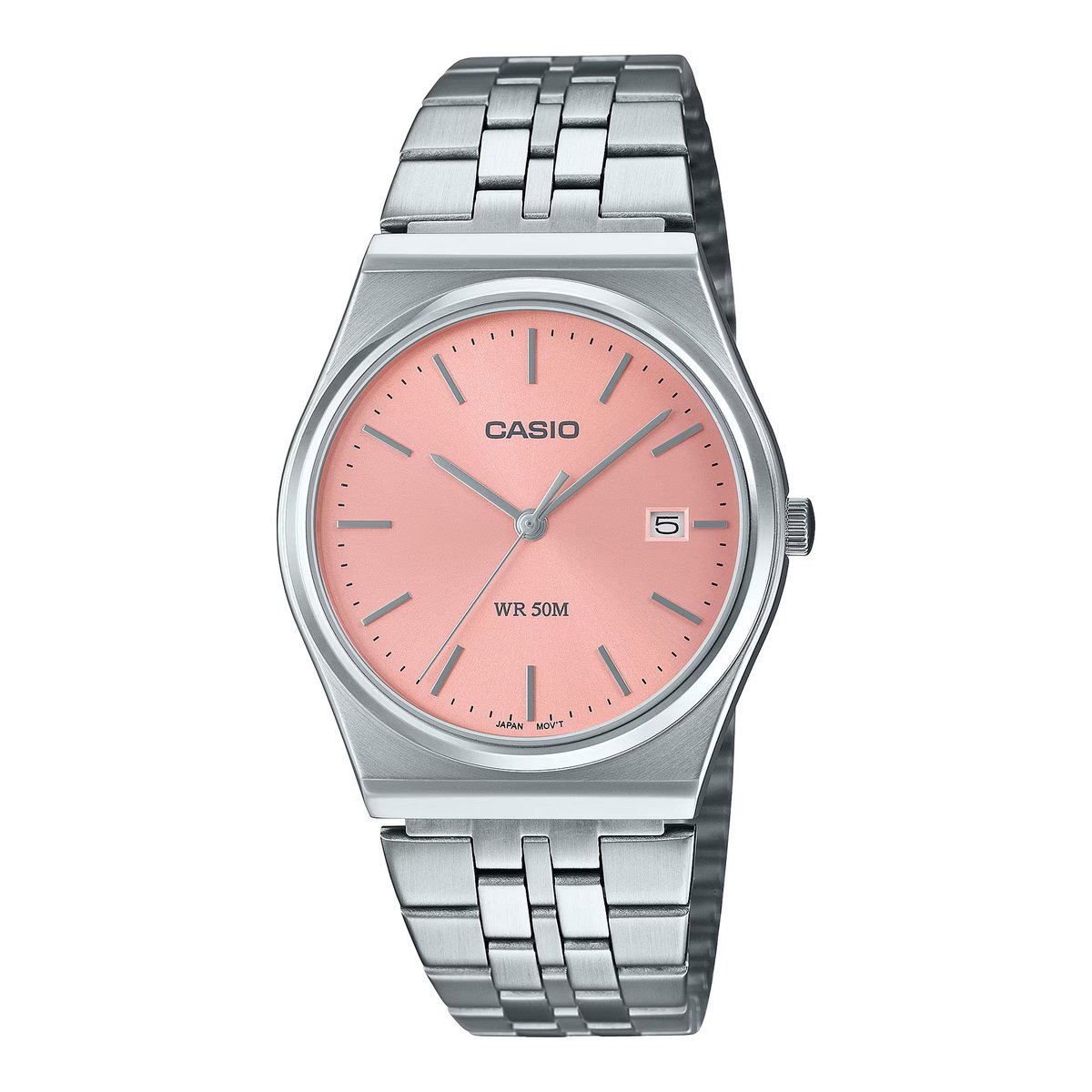 Casio Dames Casio horloge MTP-B145D-4AVEF - Horloge - Staal - Zilverkleurig - 35 mm