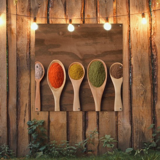 Louche en tissu de jardin - Herbes - Nourriture - Épices - Table - 100x100 cm