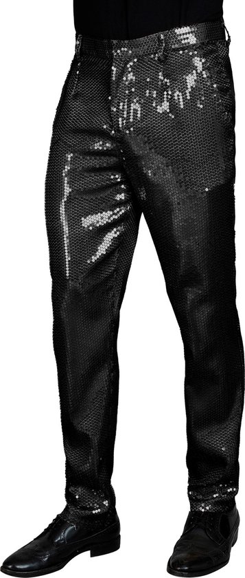 Pantalon À Paillettes Homme Zwart | S