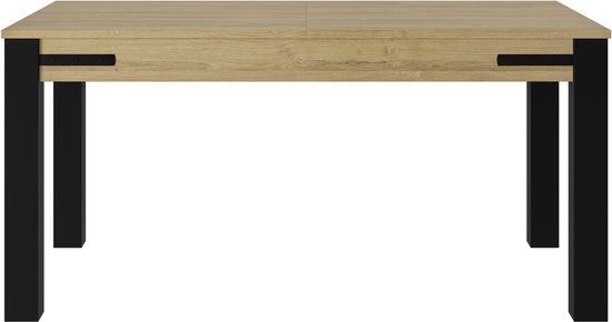 Verlengbare eettafel Cork | 160 x 90 x 77 cm | Gold Oak-design