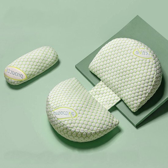 Zwangerschapskussen om te slapen instelbaar ondersteuning voor rug heupen benen buik voor zwangerschapsvrouwen zijslaapkussen met afneembare katoenen overtrek wedge pillow
