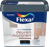 Flexa Mooi Makkelijk - Lak - Deuren en Kozijnen - Mooi Zwart - 750 ml