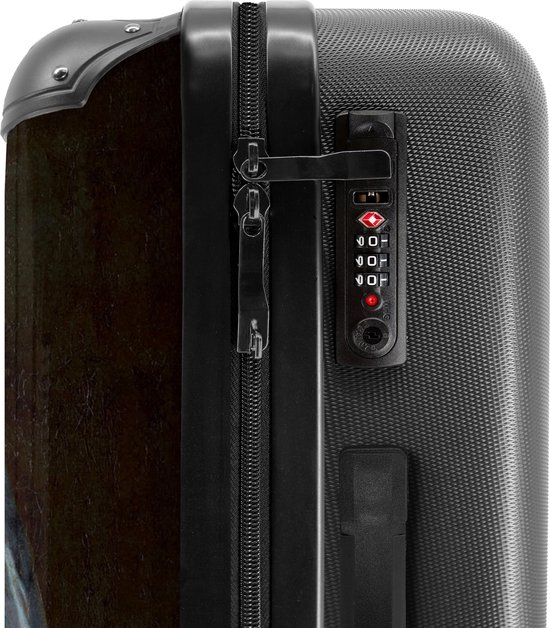 NoBoringSuitcases.com® - Grande valise Jeune fille à la boucle d'oreille en perle - Vermeer - Art - Maîtres anciens - Bagage - Valise de voyage - Valise chariot - Valises 67cm