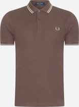 Fred Perry Twin tipped fred perry shirt - brick warm grey