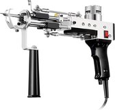 Premium Tufting Gun Beginnerspakket - Borduurmachine 2 in 1 - Naaimachine met Handvat - Zwart