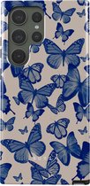 BURGA Telefoonhoesje voor Samsung Galaxy S23 Ultra - Schokbestendige Hardcase Hoesje - Butterfly Effect