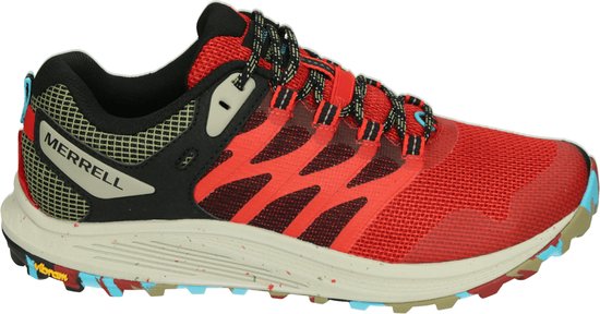 Merrell J067607 NOVA 3 - Heren wandelschoenenVrije tijdsschoenenWandelschoenen - Kleur: Rood - Maat: 46