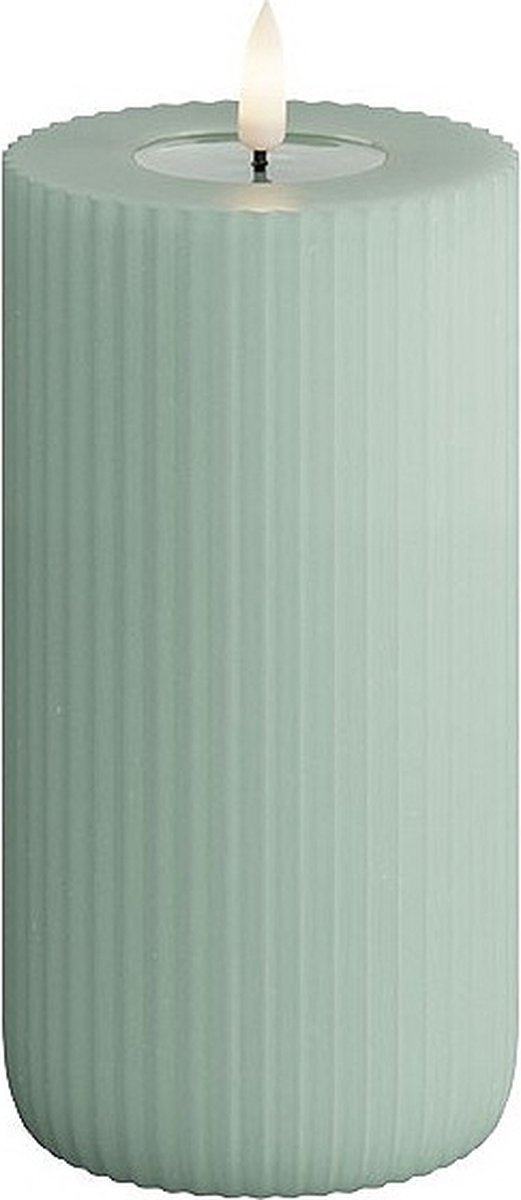 Deluxe Homeart Kaars Groen RFR0026 7,5 x 15cm