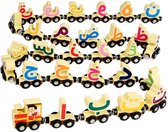Alif Locomotief houten magnetische Arabische alfabet trein