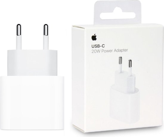 Foto: S c usb c 20w origineel adaptor usb lader wandlader tussen stuk kopje zwart oplader stekker