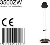 Steinhauer hanglamp Piola - zwart - - 3500ZW