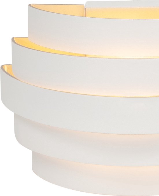 HighLight wandlamp Scudo 20 cm - wit / goud - Highlight