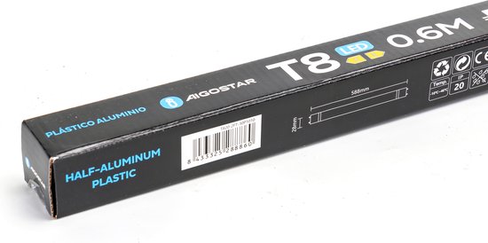 Aigostar - LED TL 60cm - 10W remplace 18W - 3000K 830