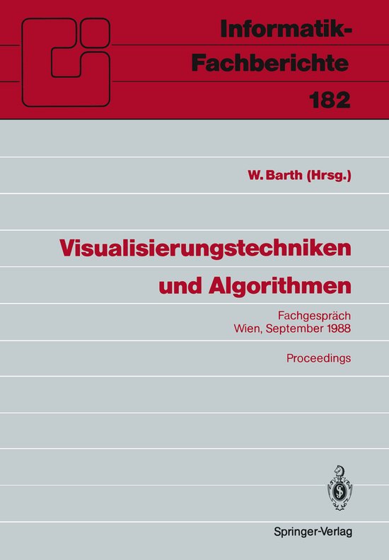 Visualisierungstechniken Und Algorithmen - cover