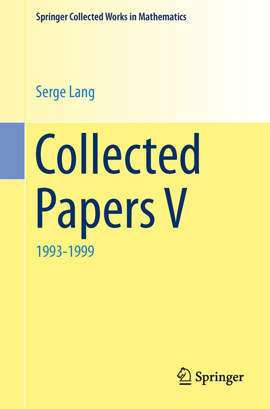 Springer Collected Works in Mathematics- Collected Papers V - cover