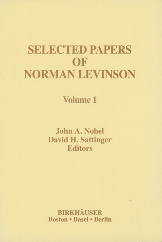 Selected Papers of Norman Levinson - cover