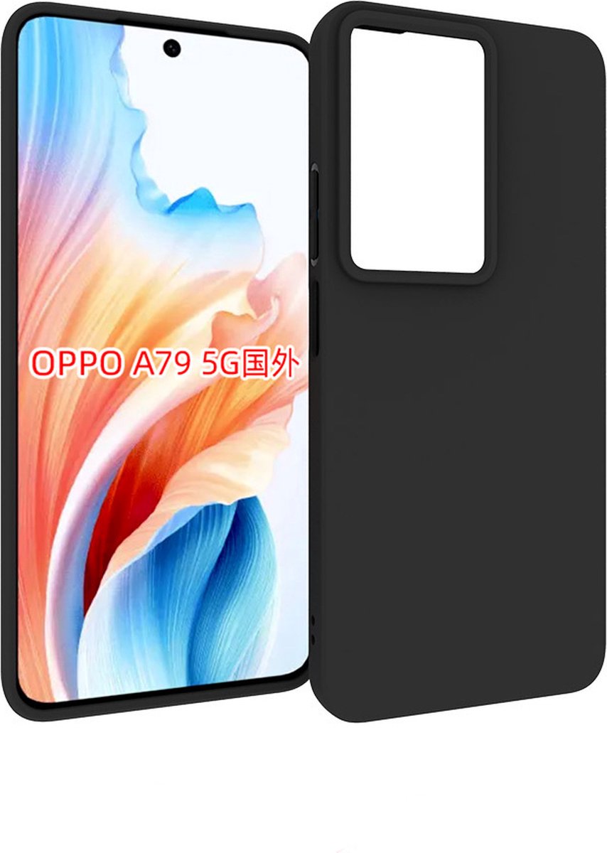 MobyDefend Hoesje - Geschikt voor Oppo A79 / OnePlus Nord N30 SE - TPU Backcover - Mat Zwart