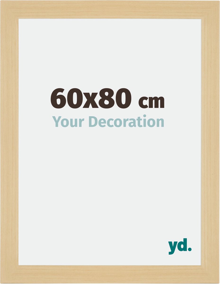 Your Decoration - Fotolijst 60x80 cm - MDF - Ahorn Decor - Mura