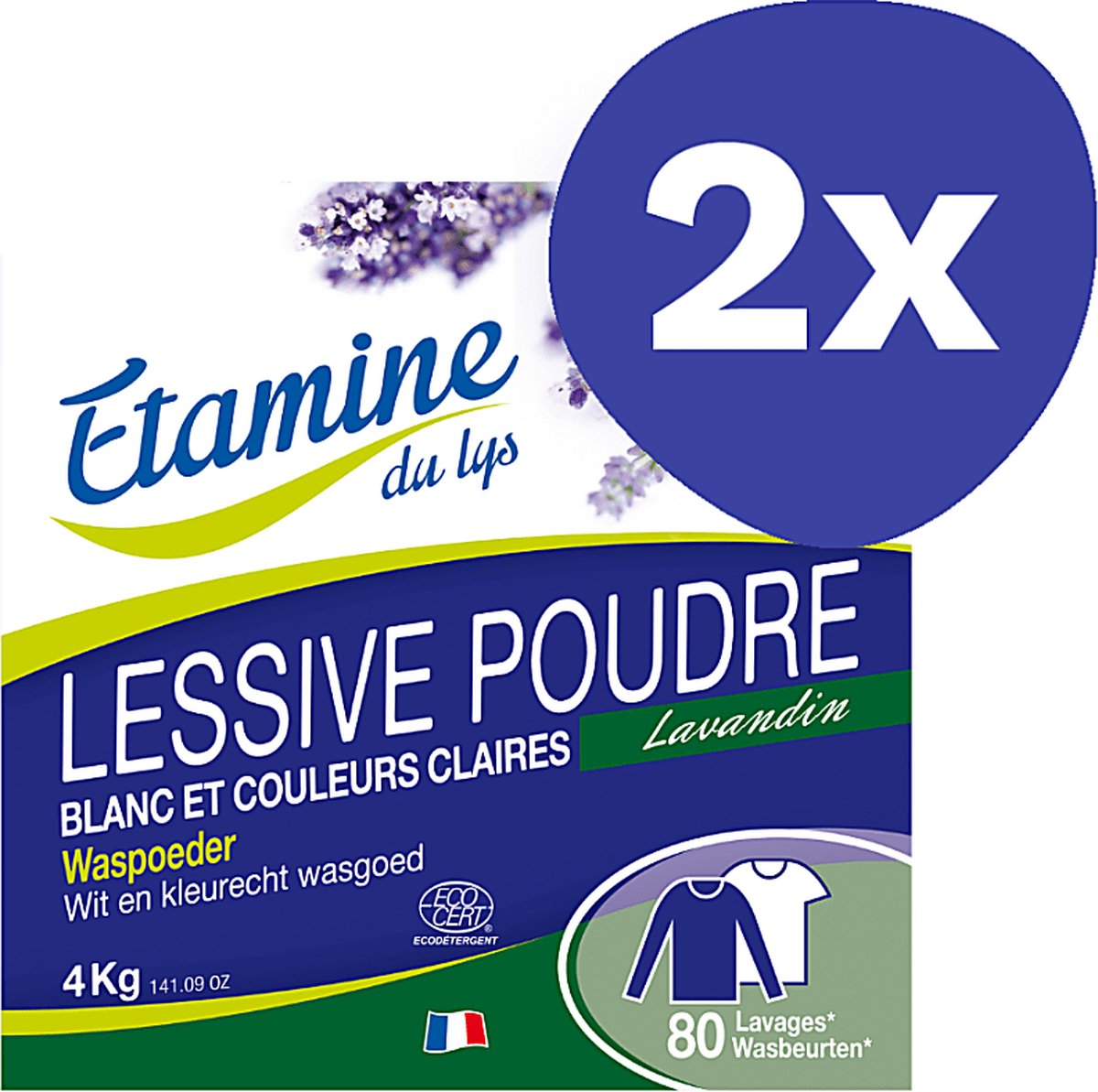 Etamine Du Lys Waspoeder (80 wasbeurten) (2x 4kg)