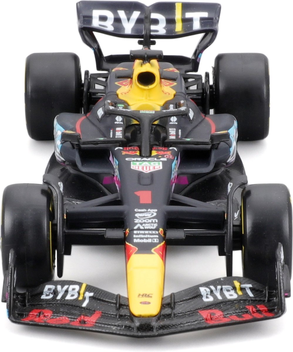 Bburago Red Bull Racing RB19 - #1 Max Verstappen - Formule 1 2023 - Winner Miami GP 2023 - schaalmodel - modelauto - schaal 1:43 - ca 11 cm — afbeelding 3