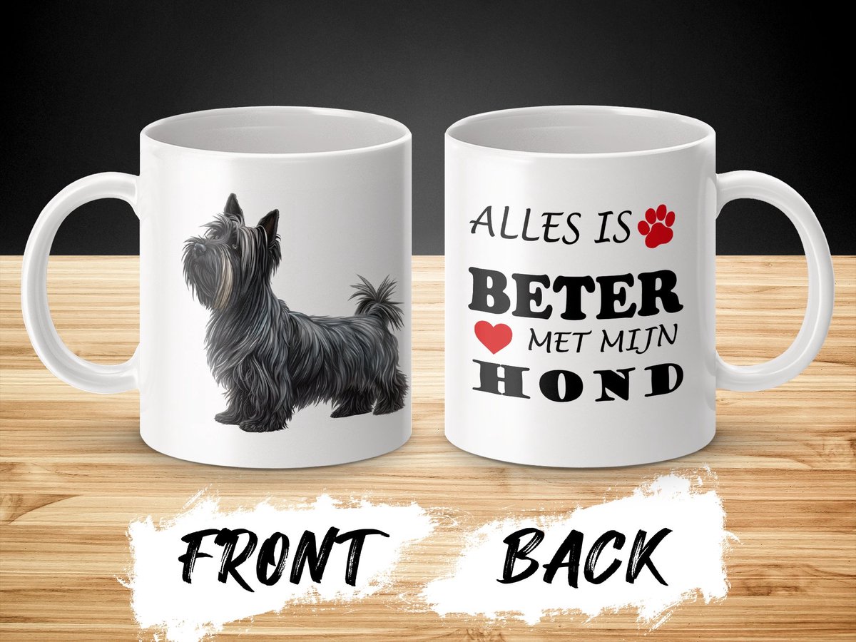 Mok Skye Terrier Alles is beter met mijn hond - dog - doglover