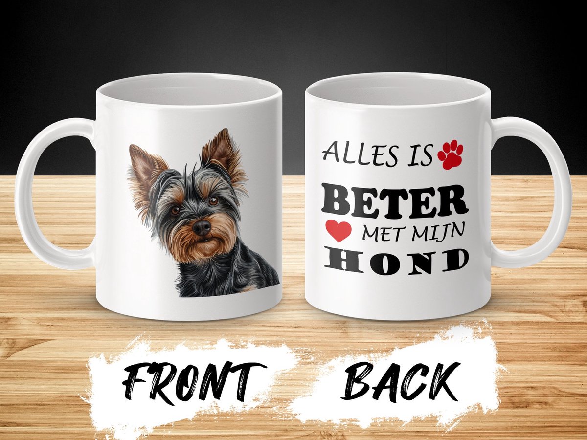 Mok Silky Terrier Alles is beter met mijn hond - dog - doglover