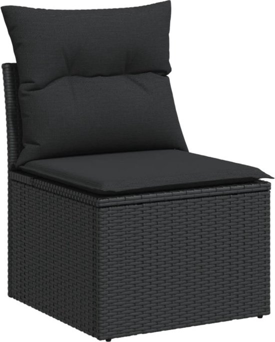 vidaXL-7-delige-Loungeset-met-kussens-poly-rattan-zwart
