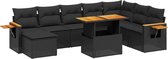 vidaXL-8-delige-Loungeset-met-kussens-poly-rattan-zwart