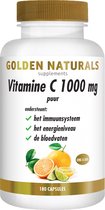 Golden Naturals Vitamine C 1000mg puur (180 veganistische capsules)