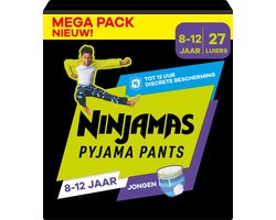 Pampers Ninjamas - Pyjama Pants Nacht - Jongen - 8/12 jaar - Mega Pack - 27 luierbroekjes