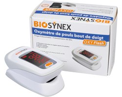 BioSynex OxyFlash Saturatiemeter - Meet SpO2 en Hartslag - LED-display - Compact en Draagbaar - Ideaal voor Thuis en Onderweg