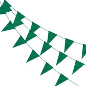 LUQ – Luxe Donker Groene Slingers – Vlaggenlijn 10 Meter - Verjaardag Slinger Versiering Feestversiering Vlaggen Decoratie