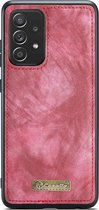 Caseme Telefoonhoesje geschikt voor Samsung Galaxy A52s 5G Hoesje | Caseme Uitneembare 2in1 Bookcase Portemonnee | Pasjeshouder voor 11 Pasjes | Telefoonhoesje voor Pinpas / OV Kaart / Rijbewijs - Rood