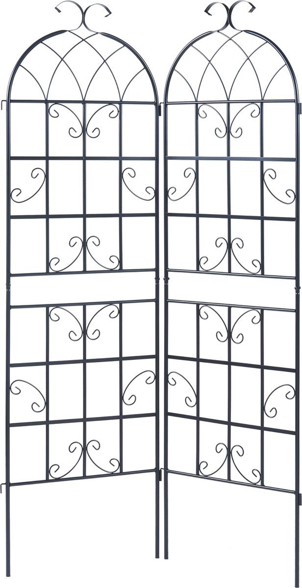 Tuinlatwerk Barrea hekwerk voor klimplanten 180x50 cm set van 2 casa.pro