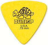 Dunlop Tortex Triangle plektrums 0,73 6er Set, geel - Plectrum set