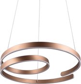 LED Hanglamp - Torna Renie - 68W - Warm Wit 3000K - Dimbaar - Rond - Coffee - Metaal