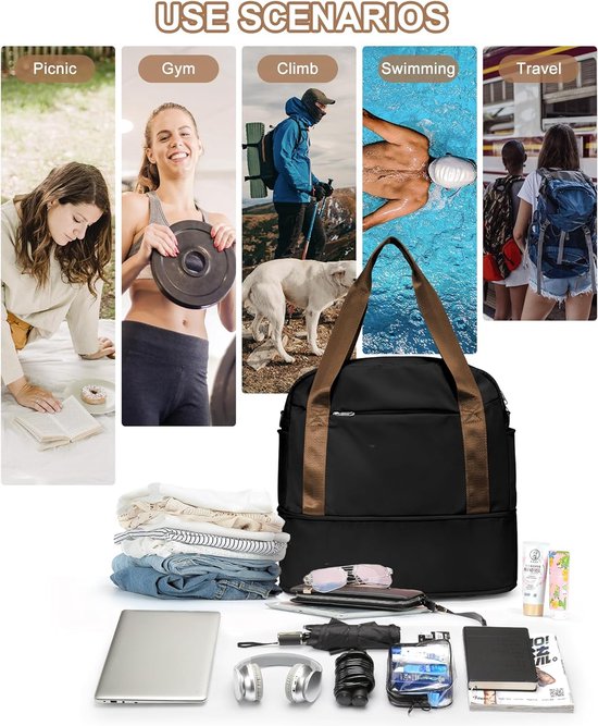 Sac de sport pour femmes sacs de voyage pour hommes sac à dos d'extérieur avec e