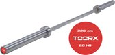 Toorx Professional BO-220 - Halterstang - Olympisch - Maximale belasting 320 kg - Fitness - Krachttraining - 50 mm - 220 cm