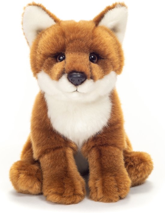 Zittende vos knuffeldier 17 cm | - de online hobby winkel