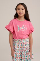 WE Fashion Meisjes T-shirt met embroidery