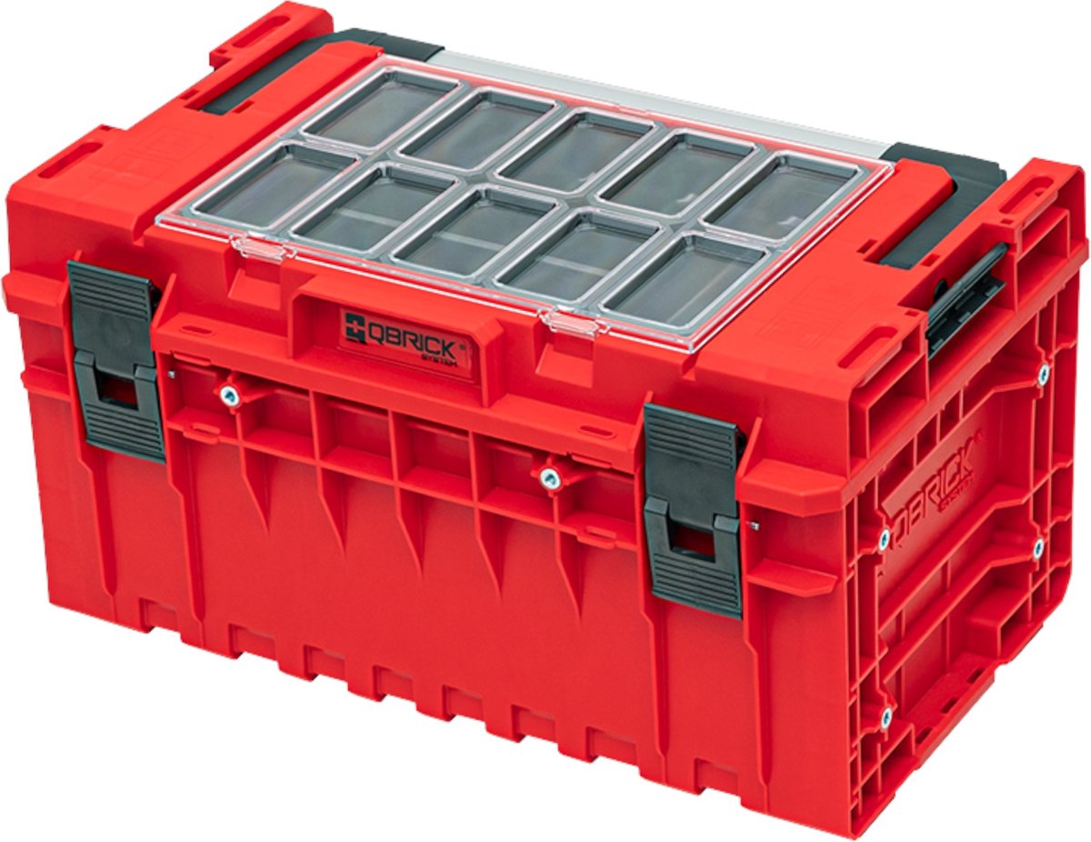 Qbrick System ONE 350 2.0 Expert RED ULTRA HD Modulaire gereedschapskoffer 585 x 385 x 320 mm 38 l stapelbaar IP66