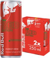 Red Bull - The Red Edition - Watermeloen - Blik - 12x 2 packs - 24 stuks à 250 ml