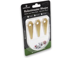 To the South® Robotmaaier Mesjes titanium geschikt voor Bosch Indego S+ 350 (Connect) - 30 stuks