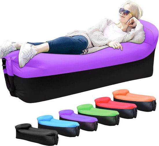 Canapé gonflable Air lit plage chaise longue pour Travelling piscine Camping léger Portable