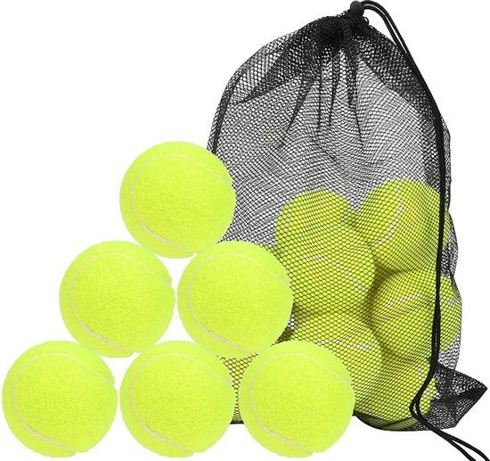 Lot De 18 Balles De Tennis Roses – Caoutchouc Durable, Rebond Élevé, Pour Entraînement, Compétition Et Jeux Avec Chien