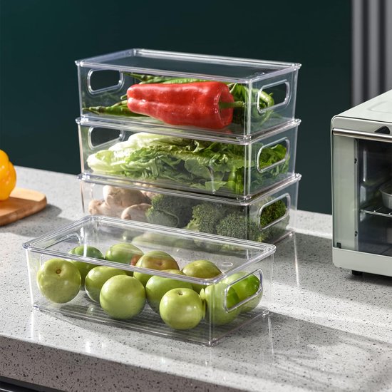 Doorzichtige Medicijnopbergbox – 2 Lagen Met Handvat, Groot Opbergcompartiment, Voor Thuis En Onderweg, Blauw, 23x15x16 Cm